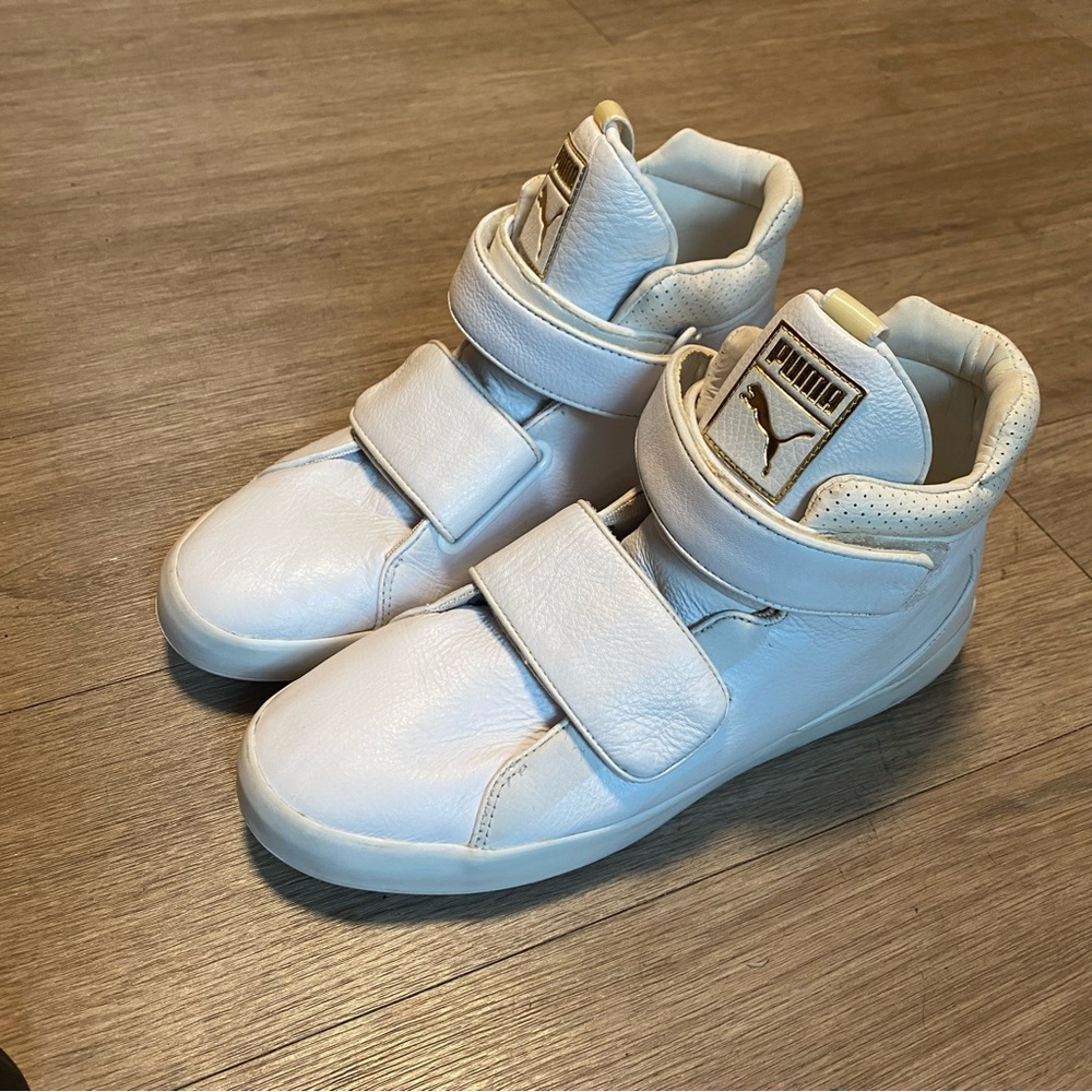 Puma Mens White High-Top Sneakers size 8.5